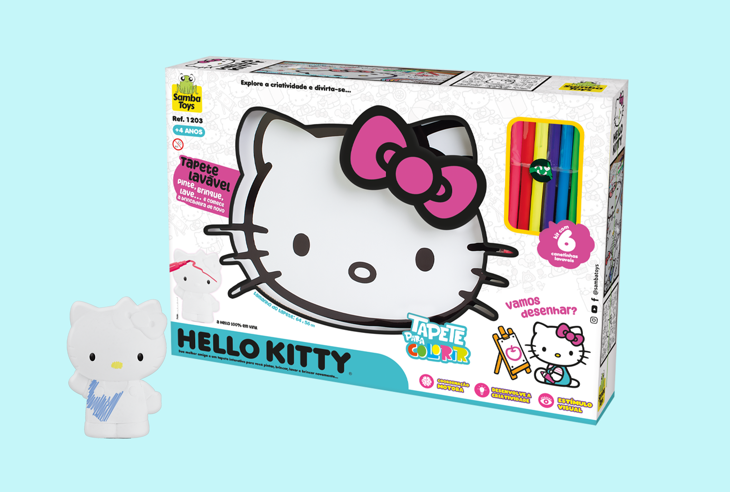 Hello Kitty - Tapete para Colorir